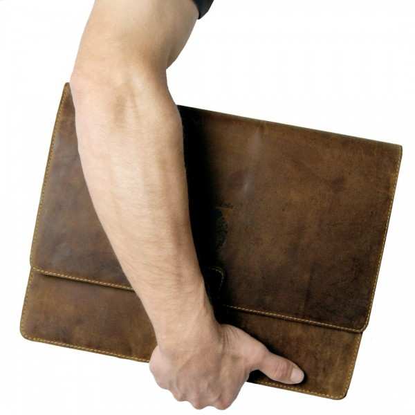 Brown leather college folder SEMMELWEIS 2.0 Brown leather college folder SEMMELWEIS 2.0