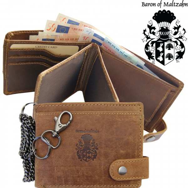 Geldbörse Abramovich aus braunem Leder Geldbörse Abramovich aus braunem Leder