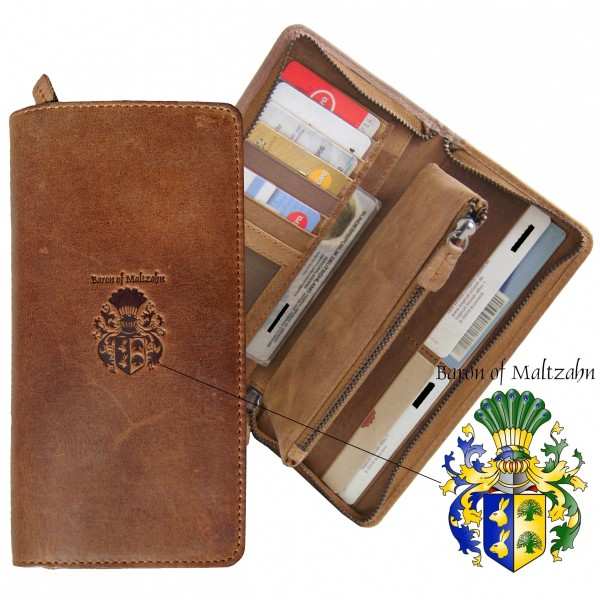 Long wallet for ladies BEISHEIM of brown leather Long wallet for ladies BEISHEIM of brown leather