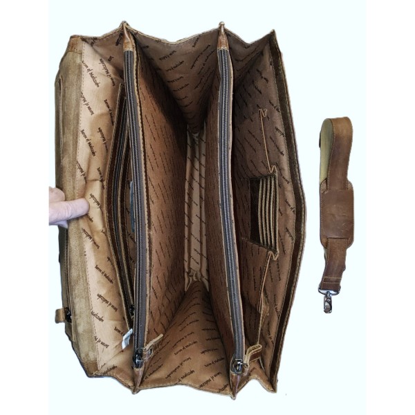 Große Aktentasche HEDIN aus Weideland-Leder - mit leichten Gebrauchsspuren-Copy Große Aktentasche HEDIN aus Weideland-Leder - mit leichten Gebrauchsspuren-Copy