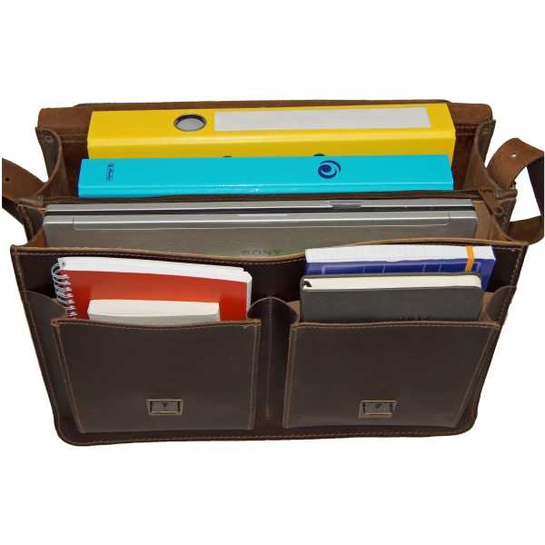 Laptop bag Pasteur brown leather Laptop bag Pasteur brown leather