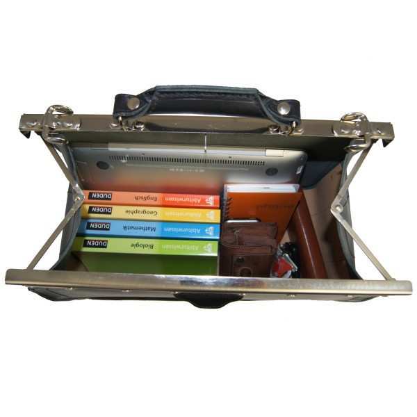 Medical bag BINGEN of black organic leather Medical bag BINGEN of black organic leather