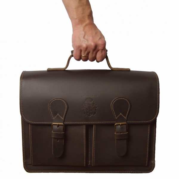Teachers bag Galileo brown leather Teachers bag Galileo brown leather