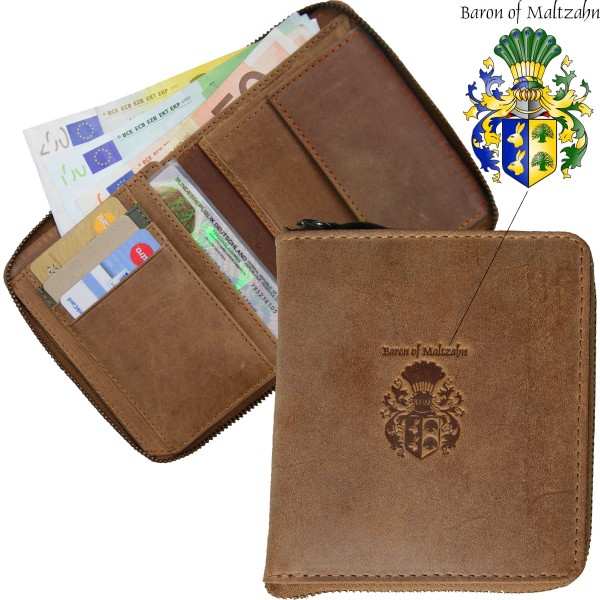 Wallet KHODORKOVSKY of brown leather Wallet KHODORKOVSKY of brown leather
