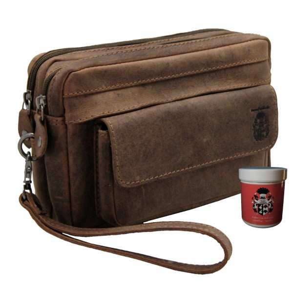 Handgelenktasche Schlüter aus Grassland-Leder - Baron of Maltzahn Handgelenktasche Schlüter aus Grassland-Leder - Baron of Maltzahn