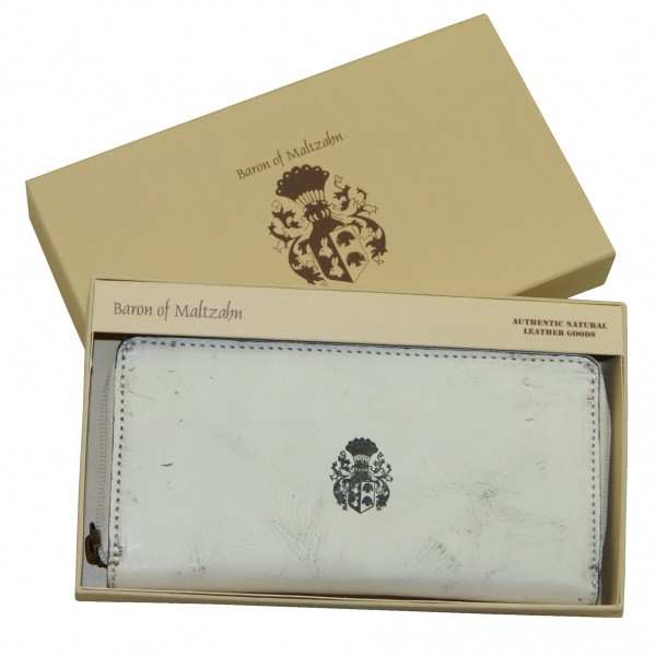 Weißes Damen-Portemonaie in Geschenkverpackung Weißes Damen-Portemonaie in Geschenkverpackung