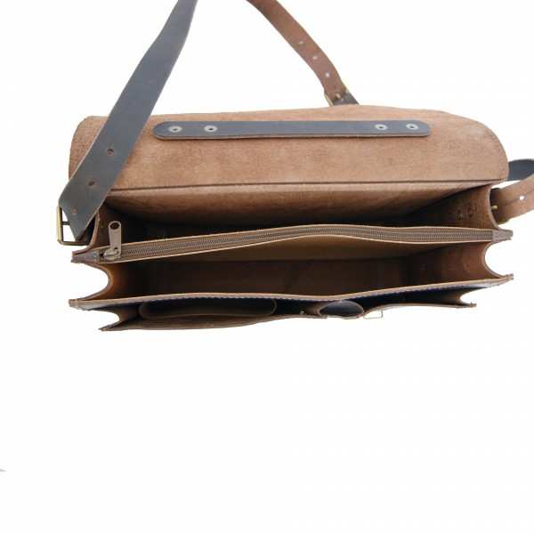 Messenger bag Faraday brown leather Messenger bag Faraday brown leather