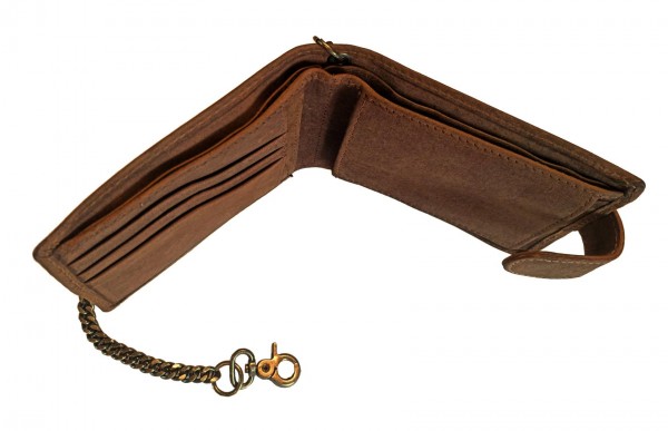 Men's money purse with chain VANDERBILT brown leather Men's money purse with chain VANDERBILT brown leather