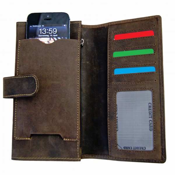 Herren Portemonnaie BERGGRUEN mit iPhone-Fach Herren Portemonnaie BERGGRUEN mit iPhone-Fach