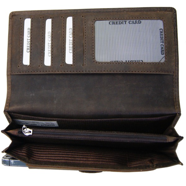 Men's wallet BERGGRUEN brown leather with iPhone-compartment Men's wallet BERGGRUEN brown leather with iPhone-compartment