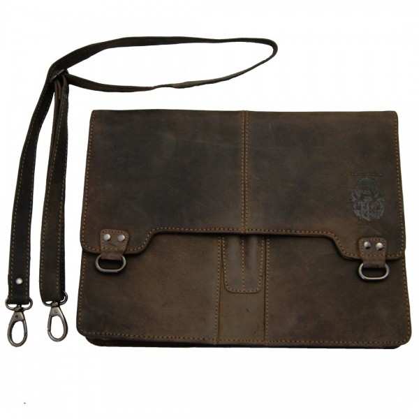 Detachable shoulder strap portfolio case CURIE of leather Detachable shoulder strap portfolio case CURIE of leather
