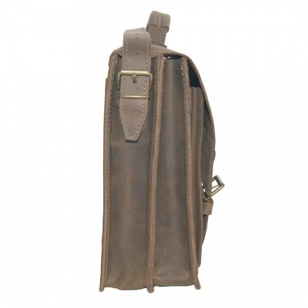 Notebook bag HERTZ of brown leather Notebook bag HERTZ of brown leather