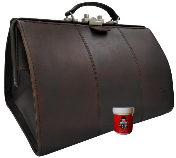 Doktortasche KNEIPP aus braunem Rind Leder Doktortasche KNEIPP aus braunem Rind Leder